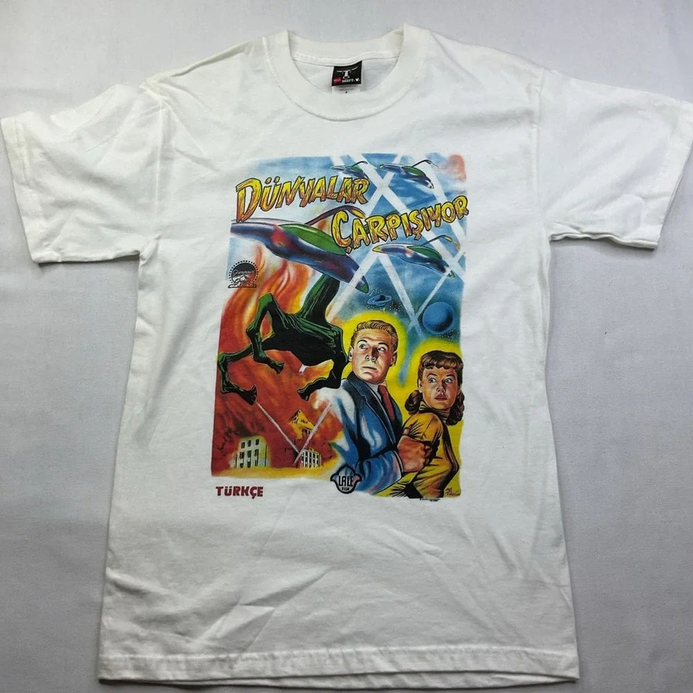 The War Of‎ The Worlds Movie T Shirt Turkey Y2K Worlds Collide Martian Lale Film